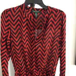 Lauren Ralph Lauren Tunic Red/ Black XS